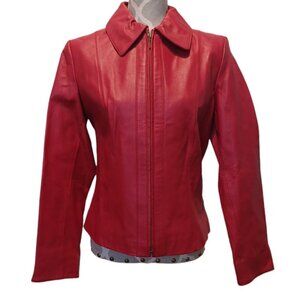 CRUZE S Red Leather Jacket - great conditon (4926)